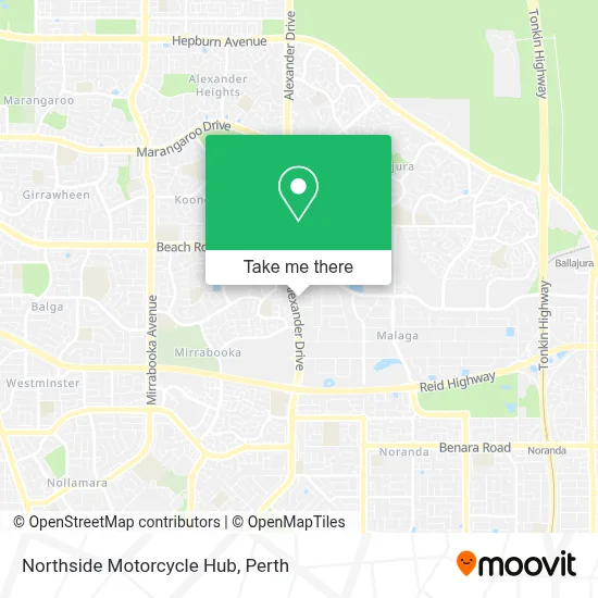 Mapa Northside Motorcycle Hub