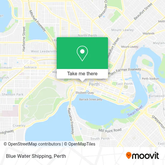 Mapa Blue Water Shipping