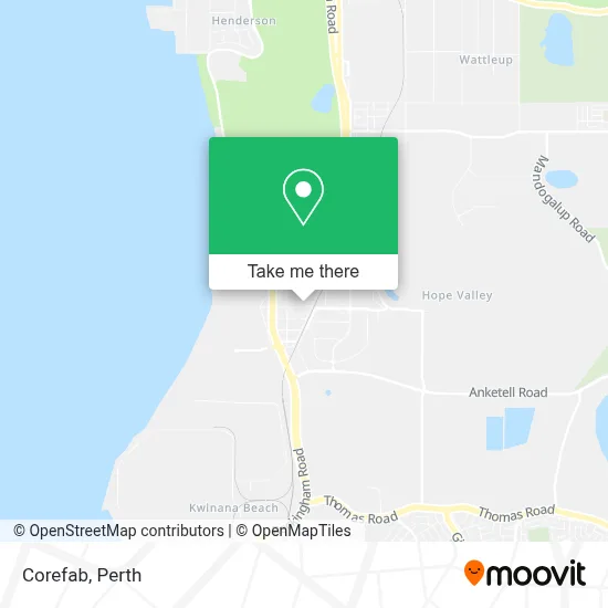 Corefab map