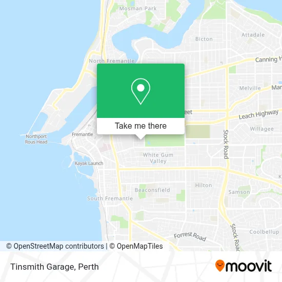 Mapa Tinsmith Garage