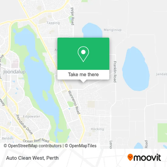 Auto Clean West map