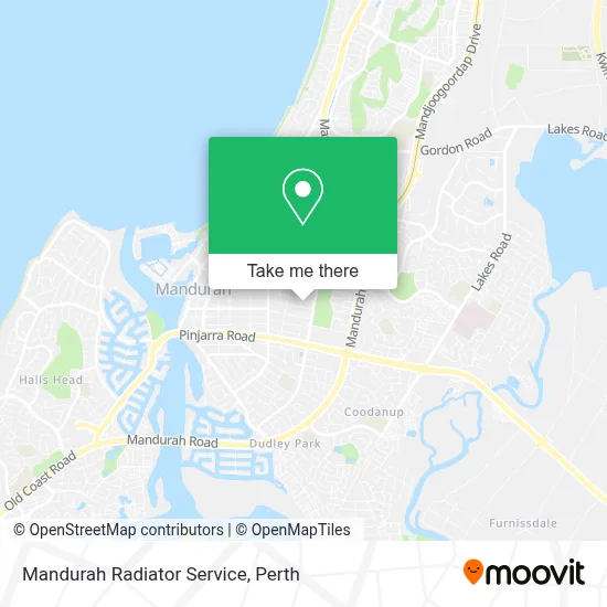Mapa Mandurah Radiator Service