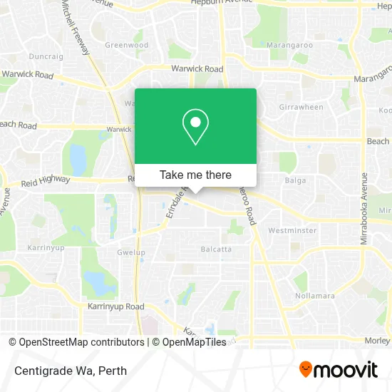 Mapa Centigrade Wa
