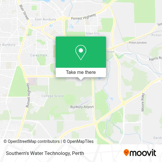 Mapa Southern's Water Technology