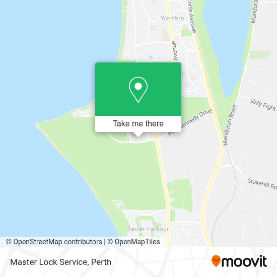 Mapa Master Lock Service