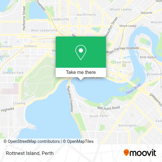 Rottnest Island map