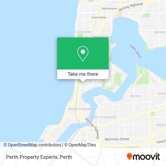 Perth Property Experts map