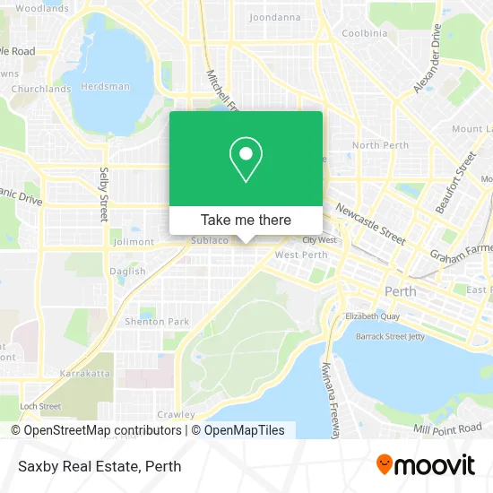 Mapa Saxby Real Estate