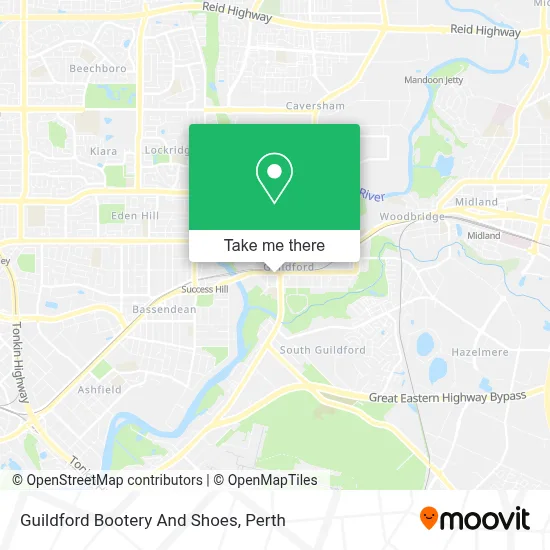 Mapa Guildford Bootery And Shoes
