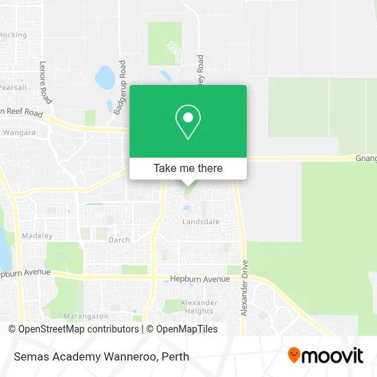 Mapa Semas Academy Wanneroo