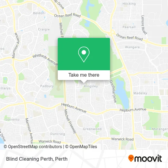 Mapa Blind Cleaning Perth