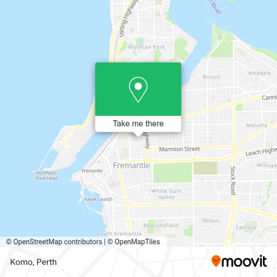 Mapa Komo
