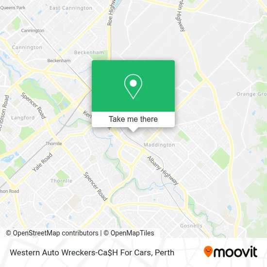 Mapa Western Auto Wreckers-Ca$H For Cars