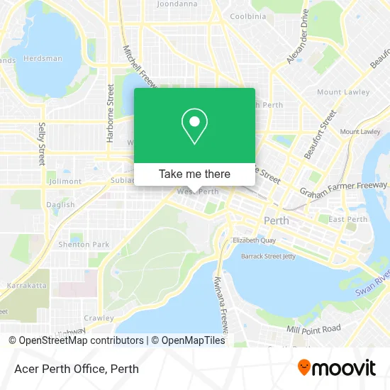 Mapa Acer Perth Office