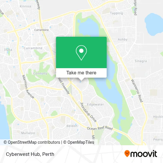 Mapa Cyberwest Hub