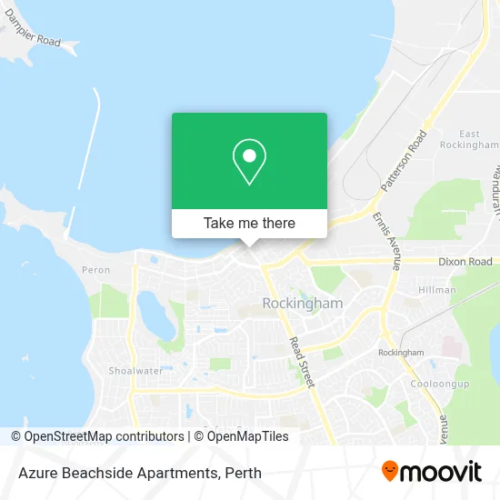 Mapa Azure Beachside Apartments