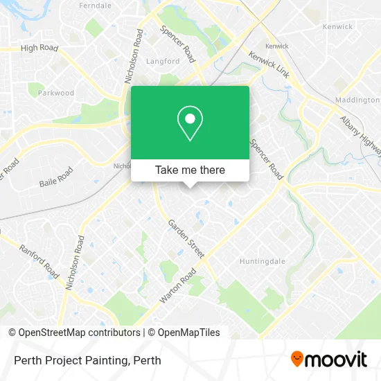 Mapa Perth Project Painting