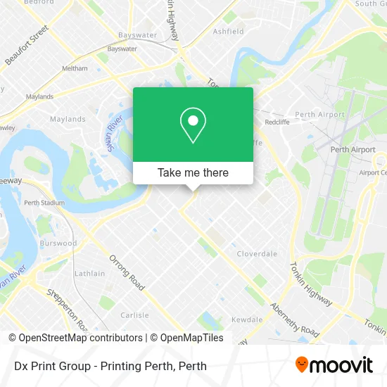 Mapa Dx Print Group - Printing Perth