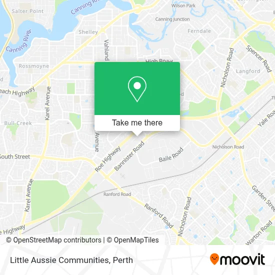 Mapa Little Aussie Communities