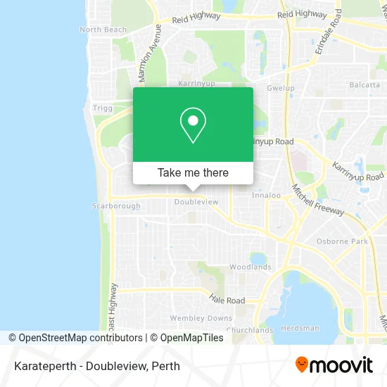 Mapa Karateperth - Doubleview