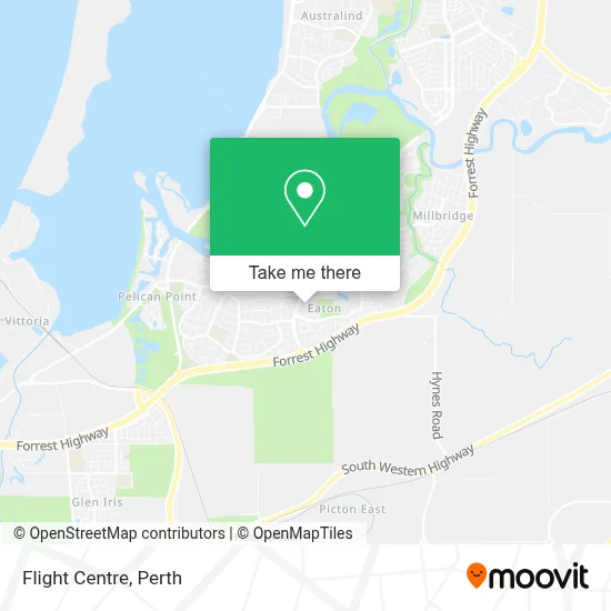 Mapa Flight Centre