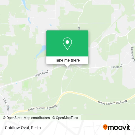 Mapa Chidlow Oval