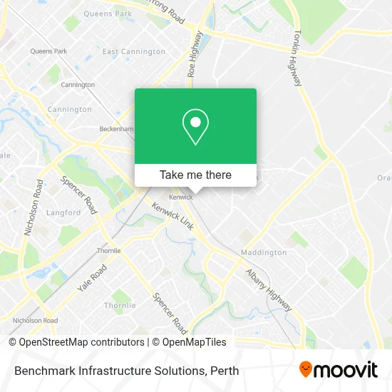 Benchmark Infrastructure Solutions map