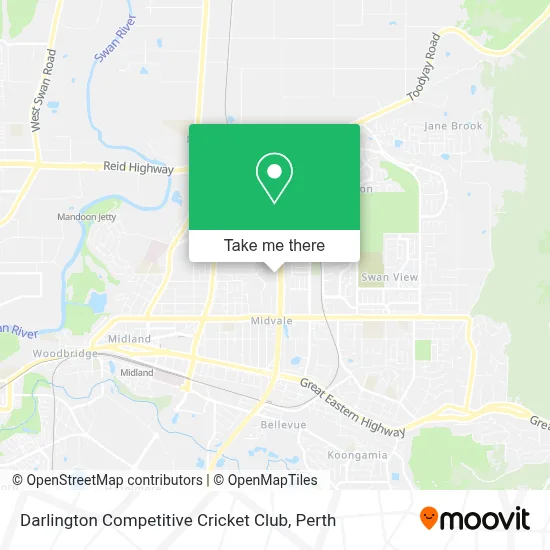 Mapa Darlington Competitive Cricket Club
