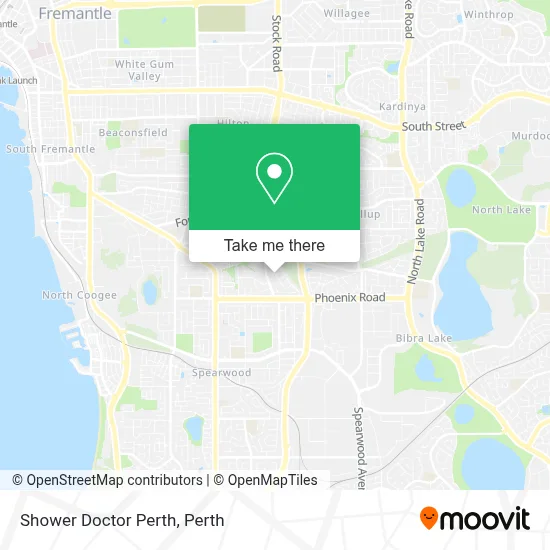 Mapa Shower Doctor Perth