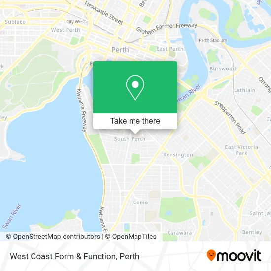 Mapa West Coast Form & Function