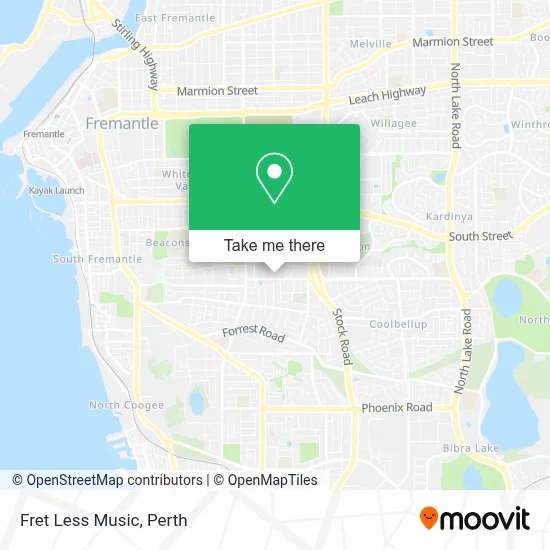 Mapa Fret Less Music