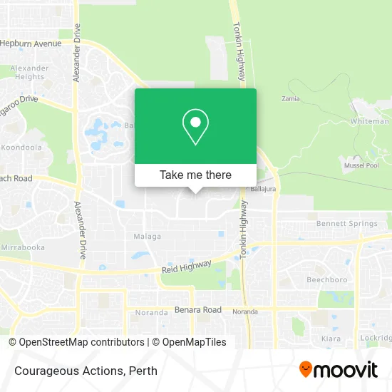 Mapa Courageous Actions