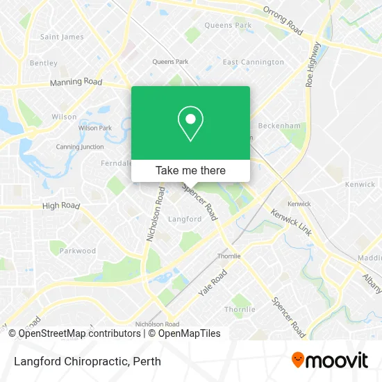 Mapa Langford Chiropractic