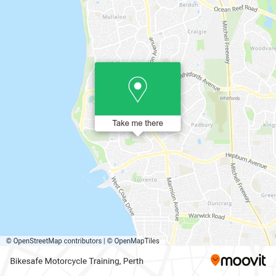 Mapa Bikesafe Motorcycle Training