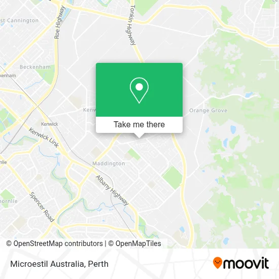 Mapa Microestil Australia