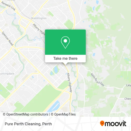 Pure Perth Cleaning map