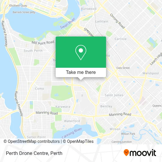Mapa Perth Drone Centre