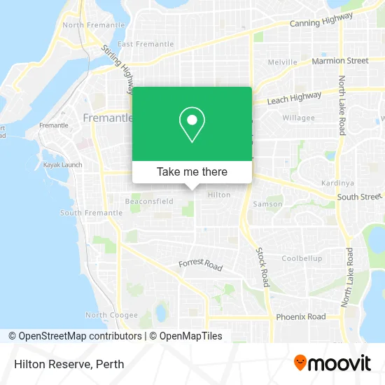 Mapa Hilton Reserve