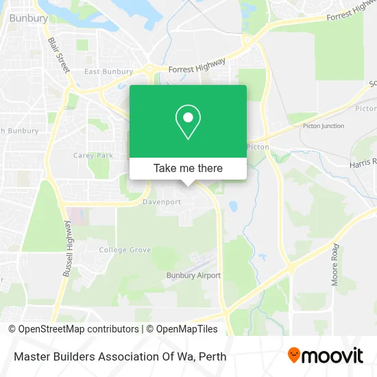 Mapa Master Builders Association Of Wa