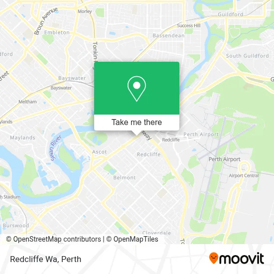 Mapa Redcliffe Wa