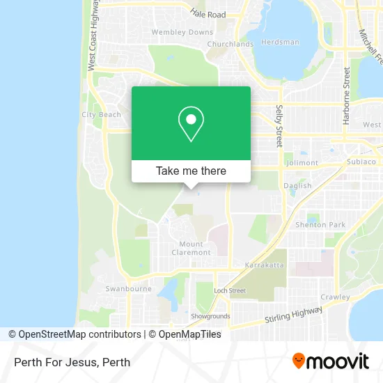 Perth For Jesus map