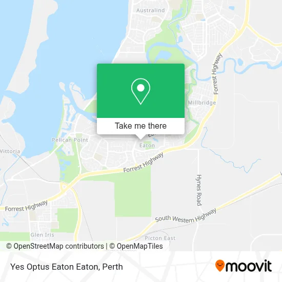 Mapa Yes Optus Eaton Eaton