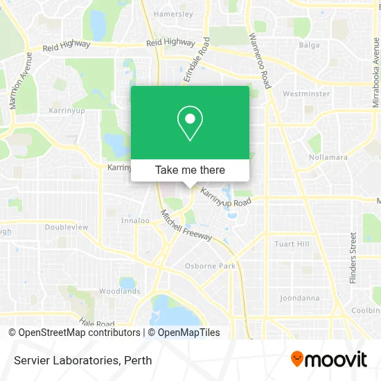 Mapa Servier Laboratories