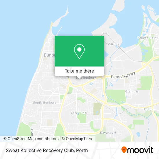 Mapa Sweat Kollective Recovery Club