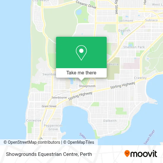 Mapa Showgrounds Equestrian Centre