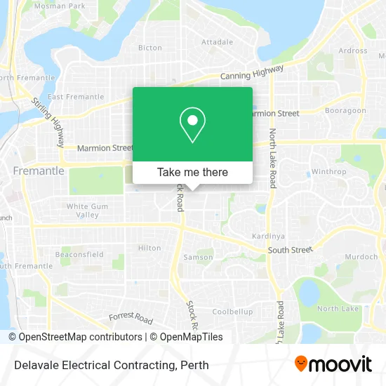 Mapa Delavale Electrical Contracting