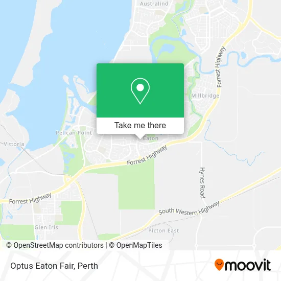 Mapa Optus Eaton Fair