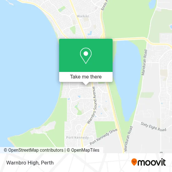 Mapa Warnbro High
