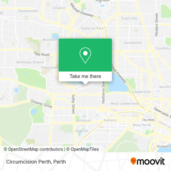 Circumcision Perth map