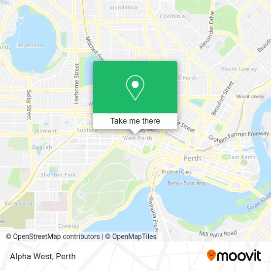 Mapa Alpha West